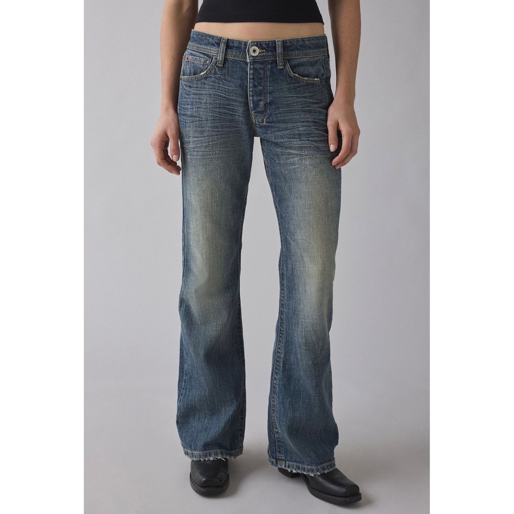 BDG Urban Outfitters Teo Relaxed Flare Jeans Vintage Denim Blue 31W 32L NWT